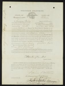 Gardner Paho Enlistment Papers