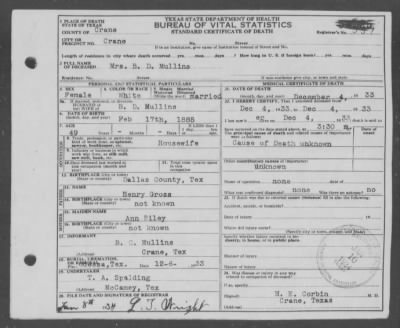 Texas Death Certificates - Fold3